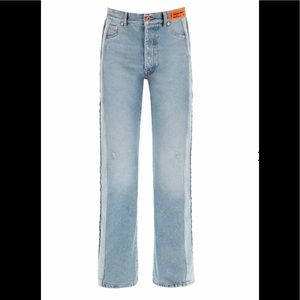 Heron Preston Logo Patch Bootcut Jeans